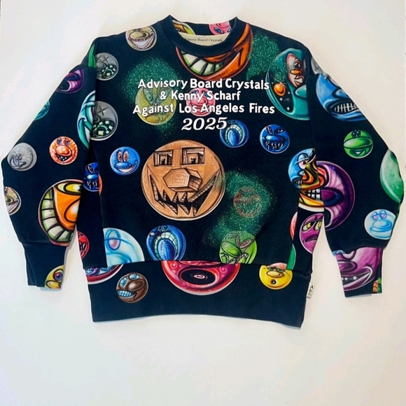 Advisory Board Crystals Graphic Heavy Crewneck Designed By Kenny Scharf